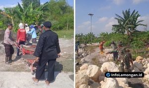 Foto : Dokumentasi Polsek Sekaran dan Koramil Sekaran Gelar Bakti Sosial