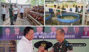 Foto : Integrasi peternakan sapi dan unggas dalam kawasan terpadu Kampung Pandu Sakti
