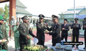 Foto : Polres Lamongan Beri Kejutan Spesial di HUT TNI ke-80