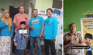 Foto : Pak Totok di Ngablak, Kramat, Lamongan