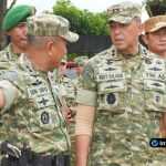 Foto : Proses peninjauan progres pembangunan Marshalling Area Yonif TP 887KJM oleh Wakil Panglima TNI dan rombongan